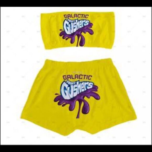 Gushers Candy Sleepwear Booty Shorts Set - Picture 1 of 2